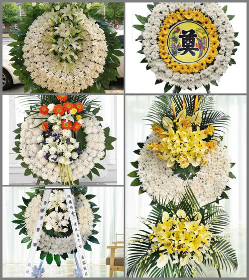 湖北武汉市新洲区辛冲镇铁河村花圈速递